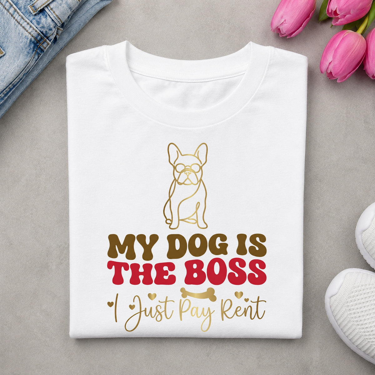 DOG IS THE BOSS